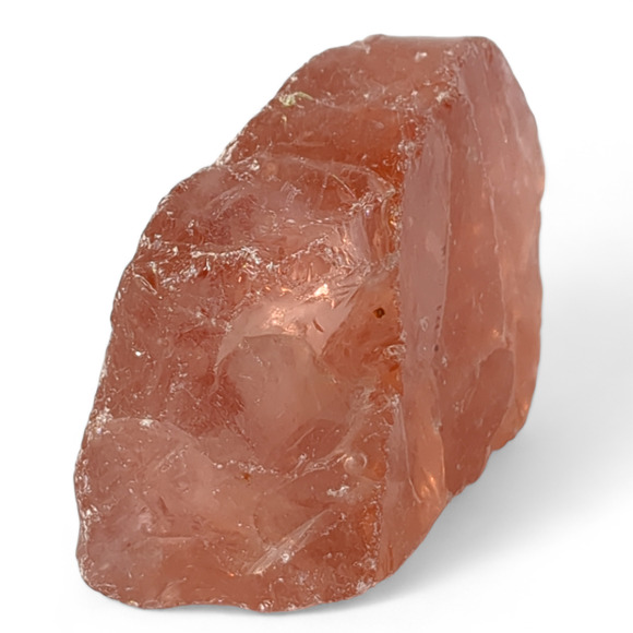 Peach Translucent Art Glass Cullet Suncatcher Slag Glass #4XL70 - Picture 2 of 6